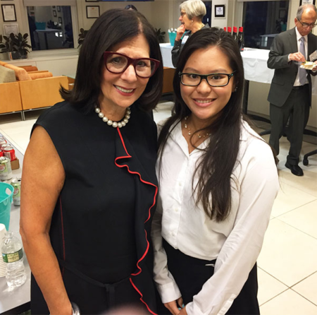 Beacon Project Engineer Myat Cyn (right) is pictured with Renee Sacks, Executive Director for  The Women Builders Council (WBC). The event was "Meet the Women of SCA" held in September.